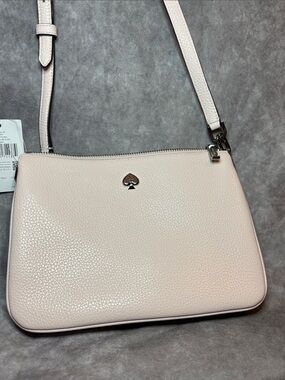 kate spade Pebbled Leather Crossbody Bag - Light Pink